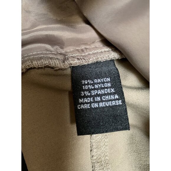 Violets & Roses Womens Slim Fit Khaki Pants Size 4/27 Rayon & Spandex - Picture 4 of 4